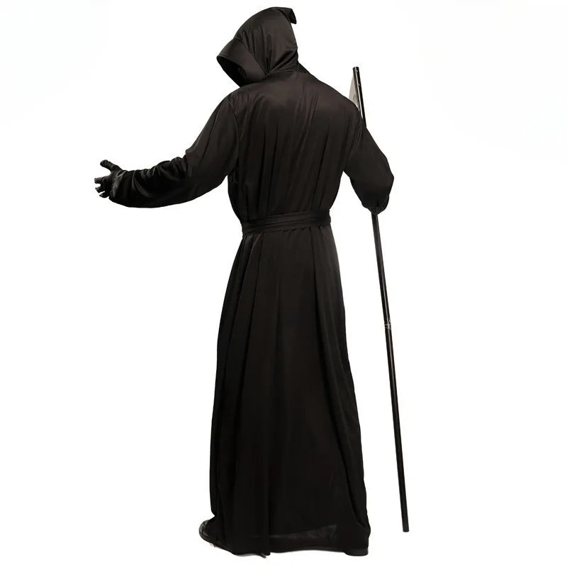 Black Demon Halloween Costume,Festival Sickle Role-playing Costume