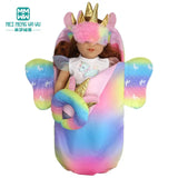 Mochila de moda para muñecas americanas de 15 a 18 pulgadas, asiento de seguridad, manta y saco de dormir, regalo para niñas.
