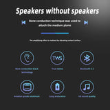 New Trend! TWS Bluetooth Bone Conduction Mini Speaker, Super Portable, Rich Bass Sound for Outdoor Exercise & Party