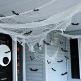 76x183cm Halloween Decorations Black Creepy Gauze Cloth Window Table Door Net Spooky Fancy Dress Party Haunted House Wall Decor