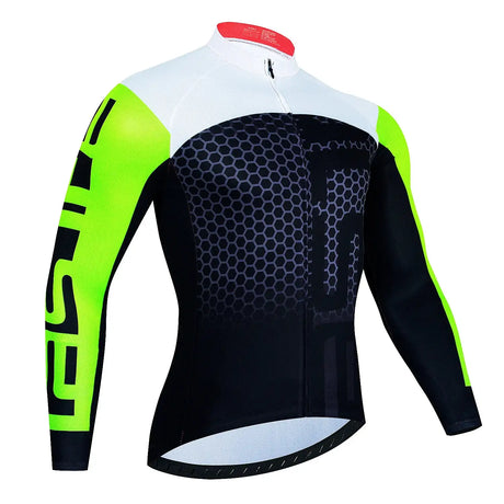 2023 Pro Cycling Jerseys Men Long Sleeves MTB Shirts Bicycle Clothing Mountain Bike Jersey Motocross Outfit Windbreaker Riding - Lootquake