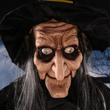 Halloween Witch Ghost Decor Horror Pendant Glowing Prank Props Electric Toys Haunted House Bar Club Home Festival Decoration