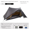 Tienda de campaña para acampar y hacer senderismo al aire libre, sin varillas, de nailon 15D, con pirámide doble A y revestimiento de silicona de doble cara, ASTA GEAR Yun Chuan