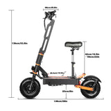 Patinete eléctrico todoterreno para adultos X8P mejorado, 8000 W, 60 V, 38,4 Ah, 13/14 pulgadas, motor dual, velocidad 100 km/h, kilometraje 120 km, 2025