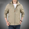 Outdoor Waterproof Jacket Men Breathable Quick Dry Hooded Jacket Coat Windbreaker Jacket Men Multi-Pockets Summer Windbreaker