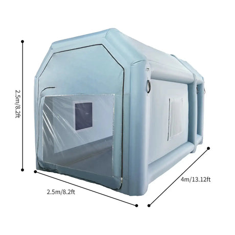 4m x2.5mx2.5m Portable Inflatable Paint Booth, Inflatable Spray Booth, Motorcycle Paint Tent with Blowers - Lootquake