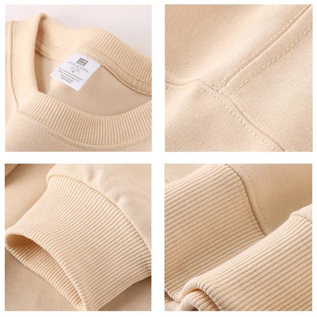 Solid Colors Men's Crewneck Sweatshirt,Cotton-blend Pullover - Lootquake