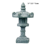 Chinese Pagoda Statue Miniature Sandstone Sculpture Asian Decor for Outdoor Car  Landscape Decor