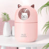 Difusor de aceites esenciales en aerosol H2O con diseño de gato, 300 ml, aromaterapia, portátil, minihumidificador para coche