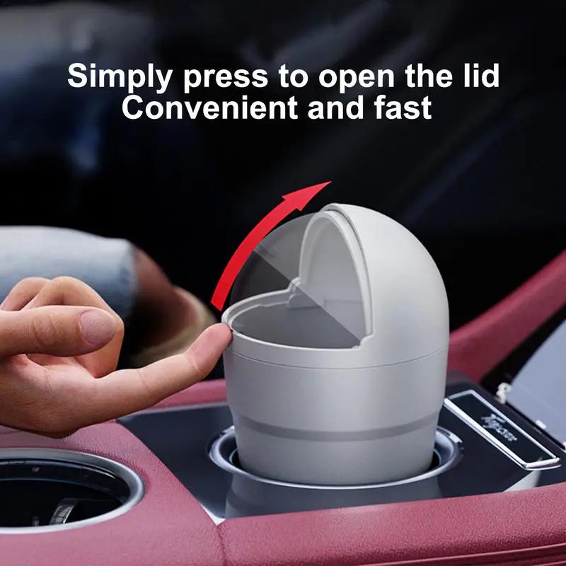 Car Garbage Bin Automotive Trash Cup Car Waste Bin Flip-Top Design Gadgets Interior Car Accessories for Car Sedan SUV Truck