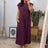 Women's Elegant And Fashionable Round Neck Sleeveless Pleated Long Dress In Solid Color Beige With Pockets, Oversized Long Skirt - Lootquake