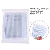 Lot de 100 micro-brosses professionnelles jetables pour extensions de cils, pour maquillage, mascara, pinceaux de maquillage