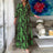 Europe And America Cross Border Autumn/Winter New Long Dress with Waist Pullover And Bohemian Print Long Sleeve Large Swing - Lootquake