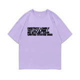 Rapper Destroy Lonely Alyx Print Tshirt Mens Oversized Cotton Short Sleeve Tees Men Hip Hop Rap Style T-shirt Man Street T Shirt - Lootquake