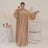 Plain Abaya Muslim Long Dress Women Balloon Sleeve Casual Islamic Clothing Dubai Turkish Modesty Kaftan Ramadan Eid - Lootquake