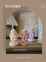 Vela perfumada con forma de ángel para decoración de habitación, estilo nórdico, que alivia la fatiga y crea un ambiente festivo para bodas y cumpleaños.
