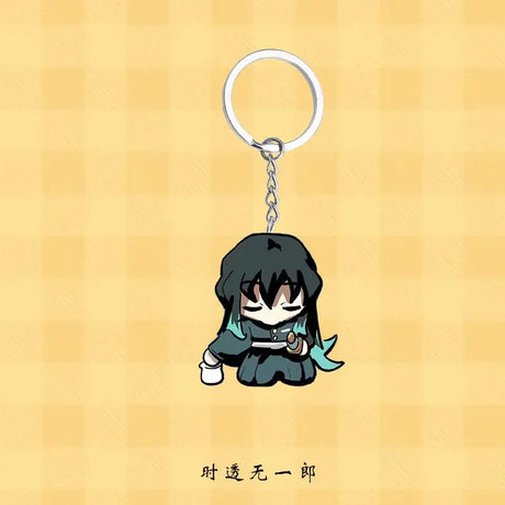 Demon Slayer keychain Tokitoru Muichiro anime peripheral acrylic pendant student cute anime school bag pendant gift wholesale - Lootquake