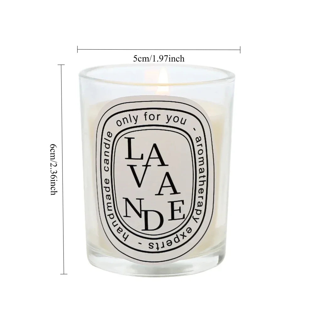 Transparent Low Flame Candle, Romantic Incense Candle, High Beauty Candle, Holiday Guest Gift Premium Incense Candle