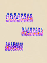 Long nail art patches with purple polka dots and a shiny, fashionable, individual and high-end feel. Detachable 24-piece nail ar