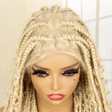613 Blonde Knotless Boho Braids Wig | Full Lace | Baby Hair | Kanekalon Synthetic