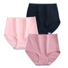 3Pcs/Set Cotton Panties Women Seamless Underwear High Rise Panties Comfort Solid Color Female Underpants Sexy Lingerie M-XXXL