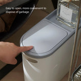 Bathroom Trash Can with Lid Large Capacity Home Creative Gap Bin Press Type Garbage Can Plastic Basket Room Kitchen Garbage Bin