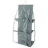 6 Pocket Hanging Handbag Organizer For Wardrobe Closet Gray Waterproof Storage Bag Door Wall Clear Sundry Bag With Hanger Pouch - Lootquake