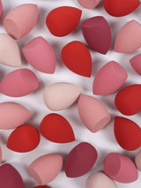 30 Beauty Eggs (Esponjas de Maquillaje) Esponja de Belleza Mixta para Base de Maquillaje, Líquida, en Crema y en Polvo Sin Impurezas, Multicolor C