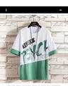 Men Casual T Shirt Letter Printed T-Shirt Hip Hop Y2K Streetwear Fashion Sport Gym Summer Washed Tops Men Clothing Trends 반팔 남자 - Lootquake