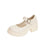 Patent Leather High Heels Mary Jane Shoes Women Japanese Style Ankle Platform Pumps Woman Buckle Jk Uniform Lolita Shoes - Lootquake