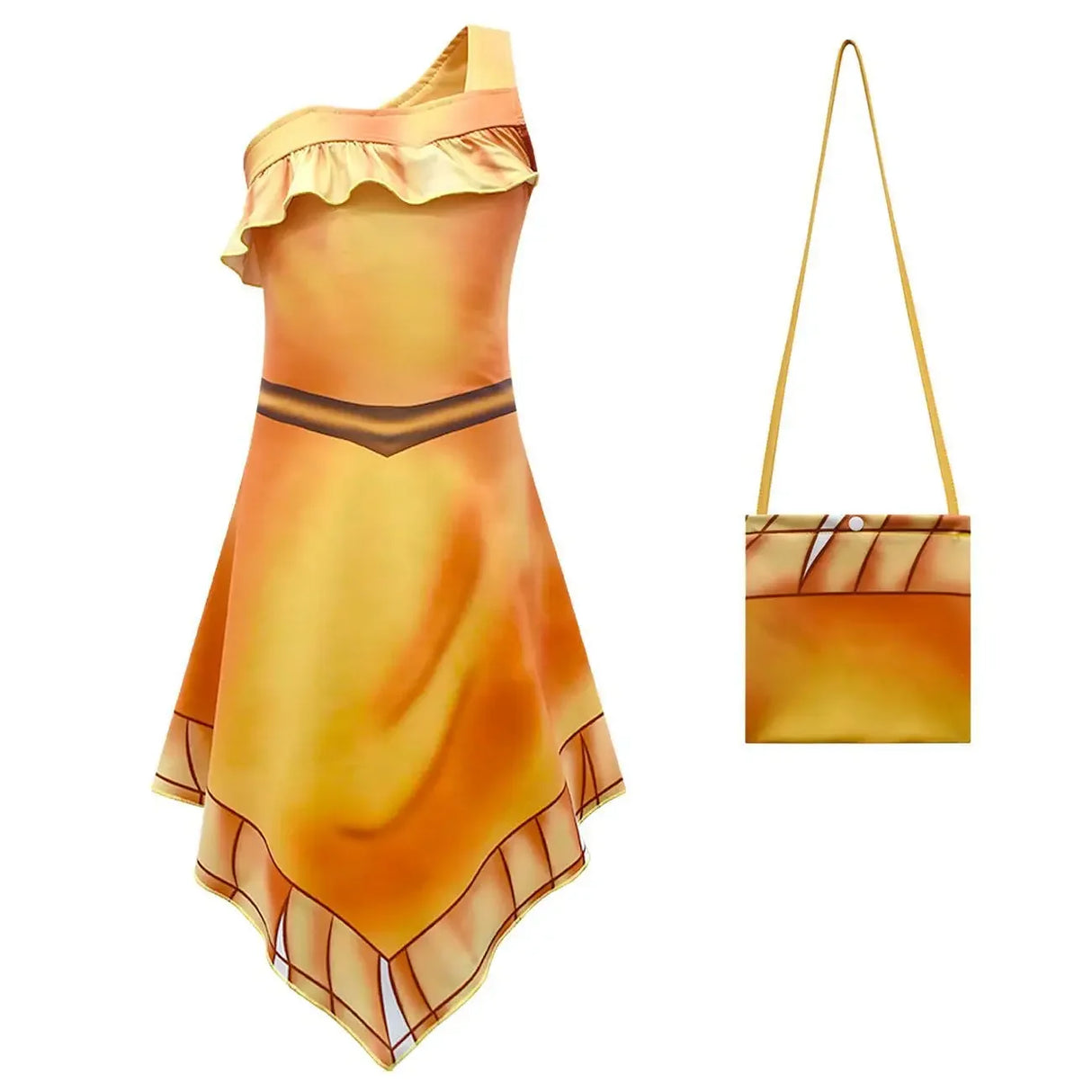 2025halloween Costume de Cosplay Pocahontased pour filles, robe princesse Matoaka, vêtements indiens de plage d'été, perruque