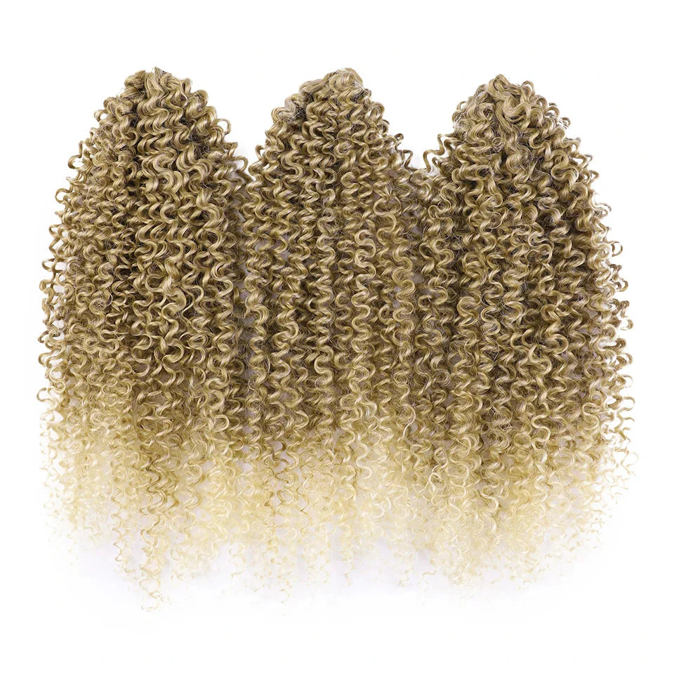 18" Magic Afro Kinky Curly Crochet Hair | Ombre Passion Twist Braids | 60 Strands/Pack | Heat Resistant