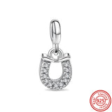 Nuevos anillos de plata 925 con diseño de dos anillos, conectores, dijes, cuentas, compatibles con pulseras originales Pantaro Me, joyería DIY para mujer.