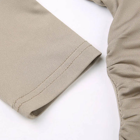 Women's Hooded Crop Tops Autumn Solid Color Long Sleeve Cowl Neck Slim Fit Short T-Shirt Streetwear Sporty Basics Tees - Lootquake