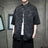 M-5XL Plus Size Mens Chinese Traditional Floral Printed Tang Shirts Frog Button Down Kong Fu Half Sleeve Summer Clothing XXXXXL - Lootquake