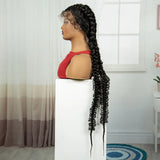 38" Knotless Twist Cornrow Braids Wig | Full Lace | Baby Hair