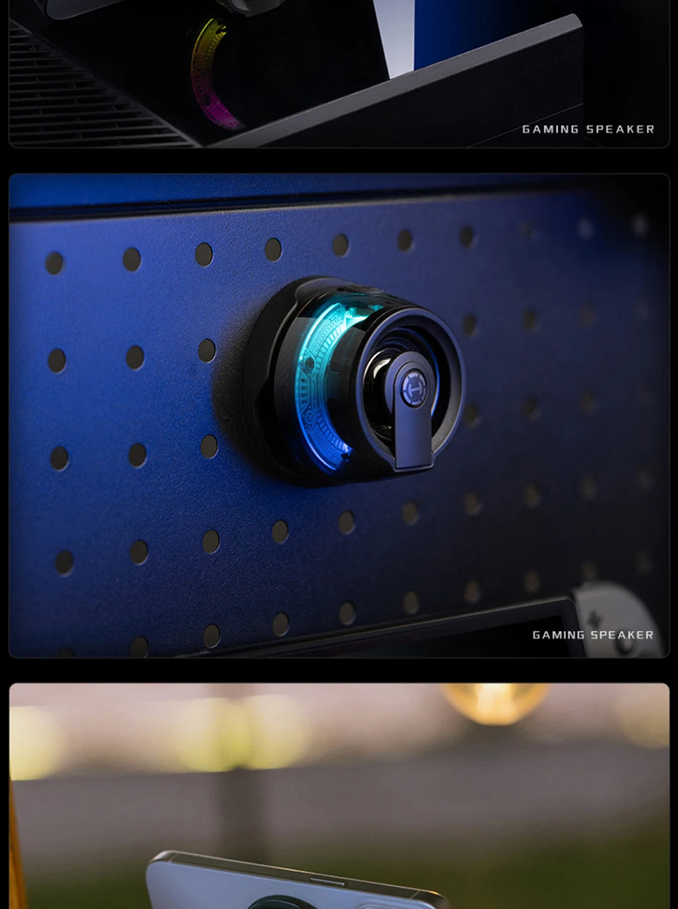 Enceinte Bluetooth portable Edifier HECATE G200, éclairage RGB, haut-parleur magnétique BT5.3, mini caisson de basses, autonomie de 7 heures, support pour téléphone