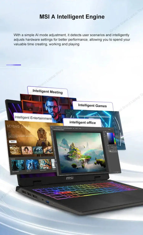 2024 MSI Sword 17 HX Laptop 17 Inch 2.5K QHD 240Hz IPS Screen Netbook i7-14700HX 16GB 1TB SSD RTX4060 Gaming Notebook Computer - Lootquake