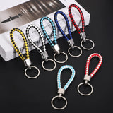Originality PU Leather Metal Organization Rope Keychain Personality Custom Name Text Keyring Car Moto Key Ring Chain Gift - Lootquake