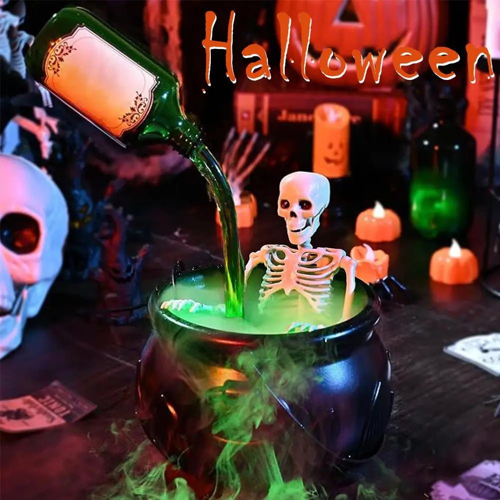 Halloween Black Witch Bowl Magic Float Bottle and Diffuser Horror House Decoration Hocus Party Scary Props Halloween Decor