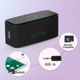 Altavoz Bluetooth inalámbrico DOSS SoundBox BT 5.0 con control táctil, caja de sonido portátil para música, sonido estéreo de 12 W, resistente al agua IPX5.