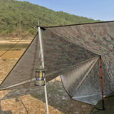 4x4m 4x3m 3x3m 19 Hang Points Tent Tarp Survival Sun Shelter Shade Canopy Outdoor Backpacking Waterproof Camping Awning SunShade
