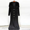 HIGH QUALITY Newest Fashion 2025 Designer Maxi Dresses Women's Long Sleeve Stunning Flowers Appliques Beaded Long Dress - Lootquake