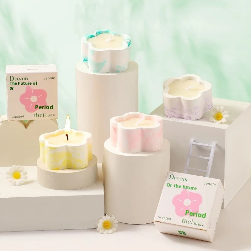 Vela de aromaterapia para habitación de niña, lámpara de aromaterapia con aroma a sensación de ambiente, vela de cumpleaños con regalo de mano, fragancia para el hogar