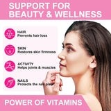Cápsulas de colágeno con glutatión: aclaran la piel y previenen el envejecimiento. Favorecen la salud del cabello, la piel y las uñas. Sin OMG. Suplemento de glutatión.
