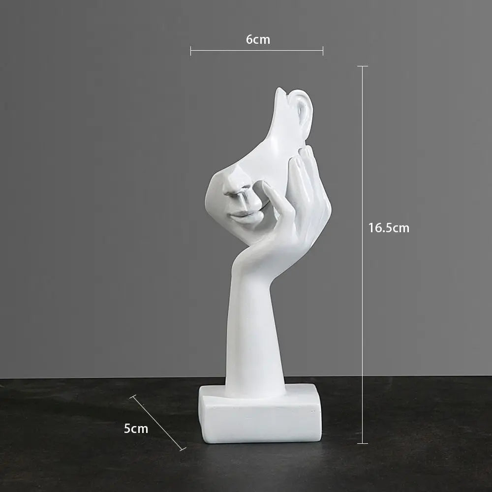 Estatua abstracta de resina, adornos de escritorio, esculturas, figuras, rostro, personaje nórdico, luz, arte de lujo, artesanías, decoración de oficina y hogar.