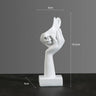 Estatua abstracta de resina, adornos de escritorio, esculturas, figuras, rostro, personaje nórdico, luz, arte de lujo, artesanías, decoración de oficina y hogar.