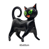 Halloween Theme Standing Balloon Pumpkin Haunted House Spider Cat Foil Balloon Happy Halloween Decor Supplies Kids Gifts
