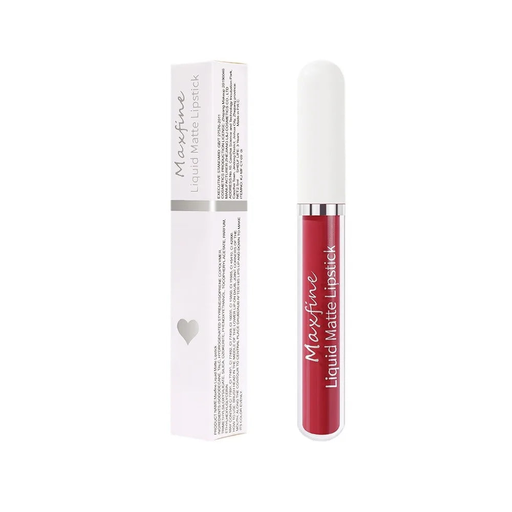 Liquid Lipstick Durable Waterproof Non Smudging Lip Glaze Lip Gloss Matte Lipstick Non Peeling Ladies' Makeup