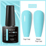 7ml Milky Jelly White Gel Nail Polish Natural Luster Long Lasting Nail Art All for Home DIY Manicure Soak Off UV LED Gel Vernis
